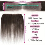 100% Human Hair Patches Natural Hairpiece