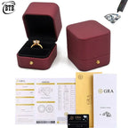 Moissanite D Color 1-3ct Gold Engagement Rings Wedding Jewelry