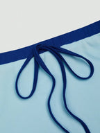 2-Piece Solid Color Crop Top  Maxi Skirt Set