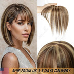 Topper Human Hair Clips for Thin Hair 5x9cm Base