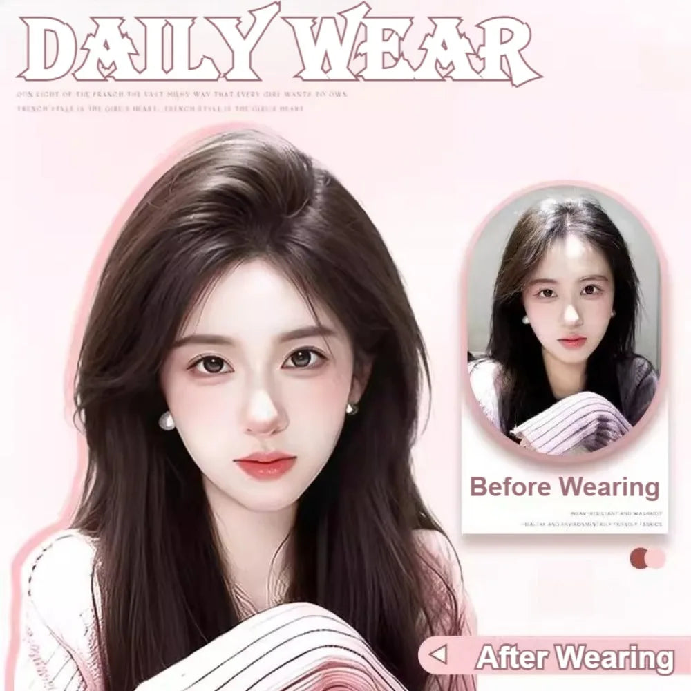 Invisible Part Bangs Fluffy Synthetic Women Topper