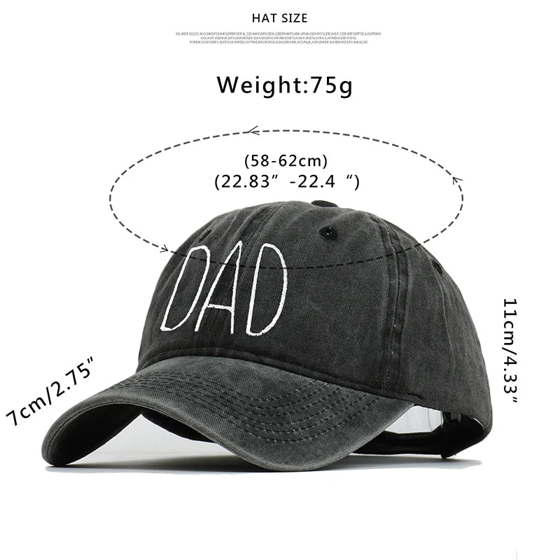 DAD MOM Embroidery Baseball Cap Unisex  Sun Hat