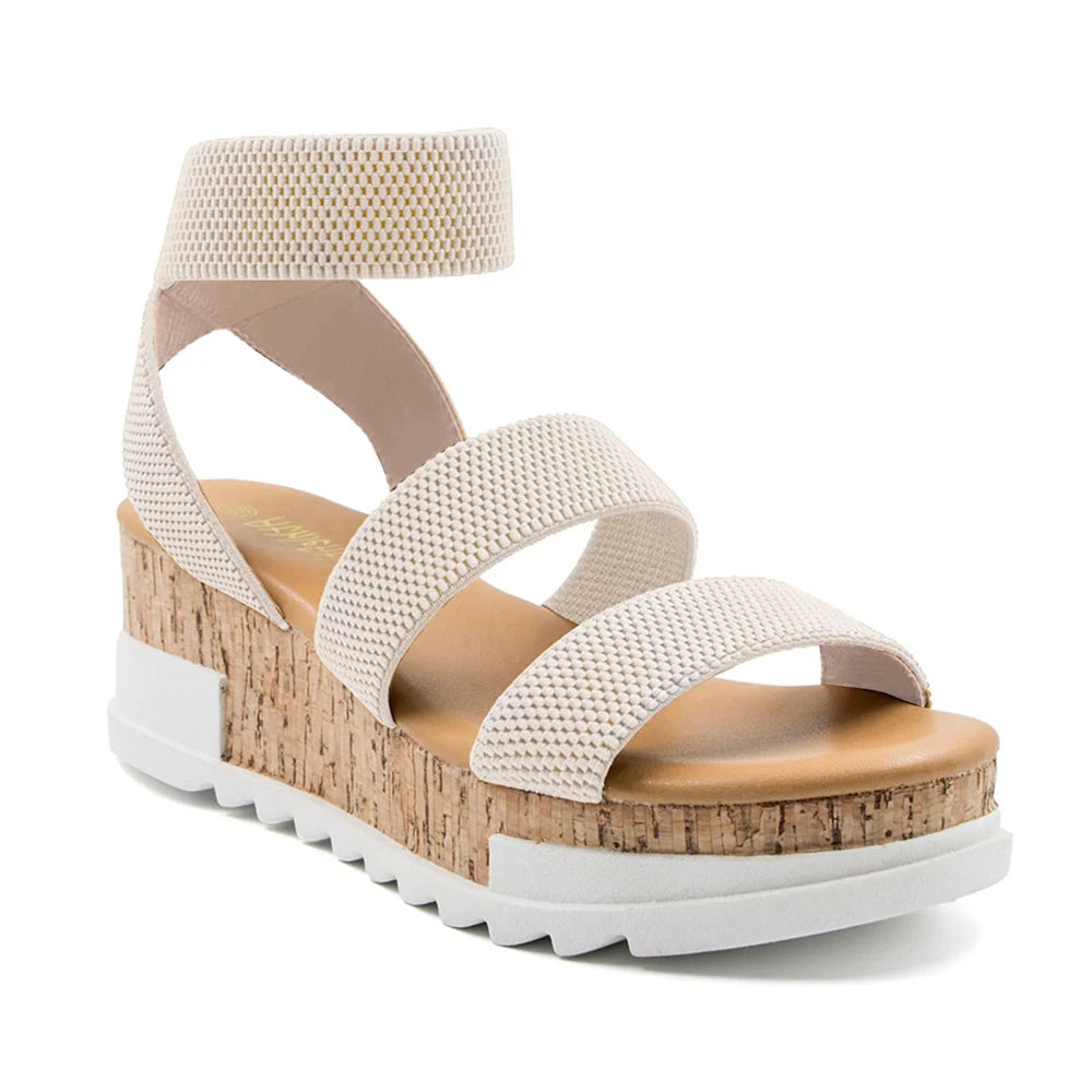 Summer Women's Sandals Platform Wedge Shoe cork