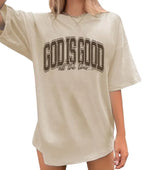 T-Shirts Letter Prints  Oversize Short Sleeve Tee 100% Cotton