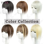 Topper Human Hair Clips for Thin Hair 5x9cm Base