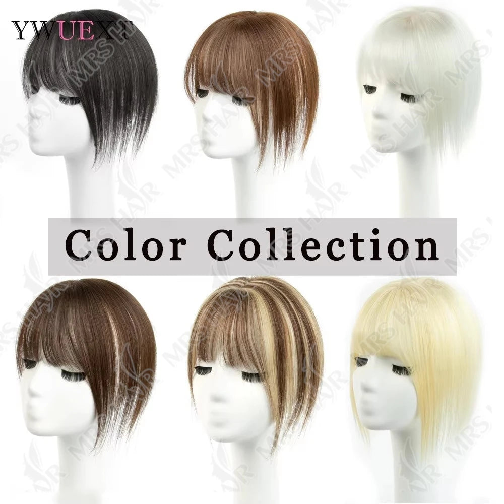 Topper Human Hair Clips for Thin Hair 5x9cm Base