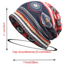 Quality Female or Men's cap, Breathable Striped Bohemian hat