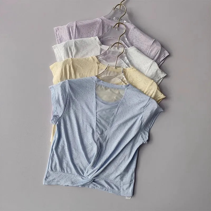 Breathable Workout top Loose Gym Clothes