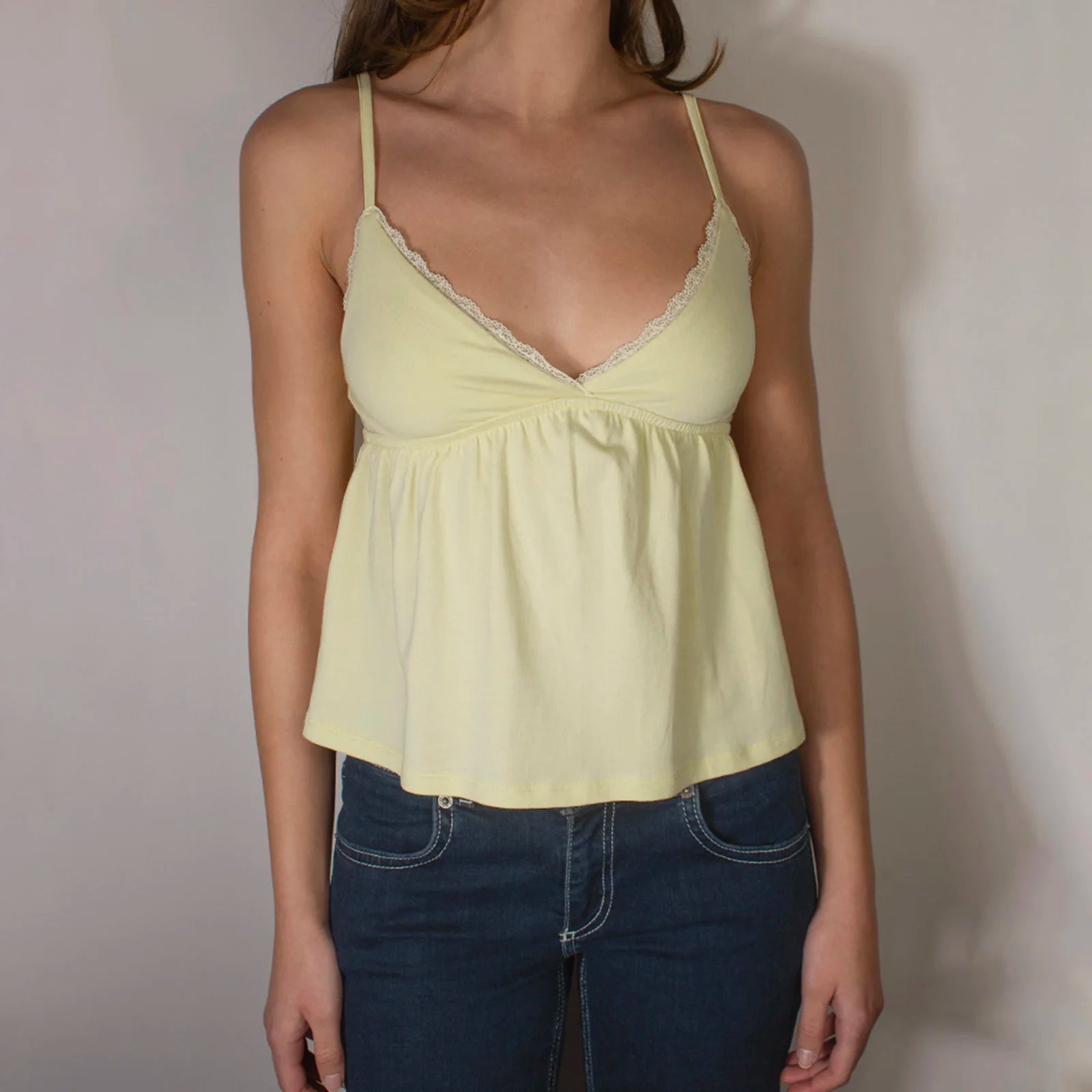 Sleeveless Lace Camisole Tank Tops, Spaghetti Straps