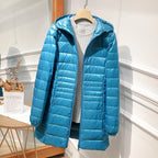 Light Down Jacket Ladies Overcoats Hip-Length