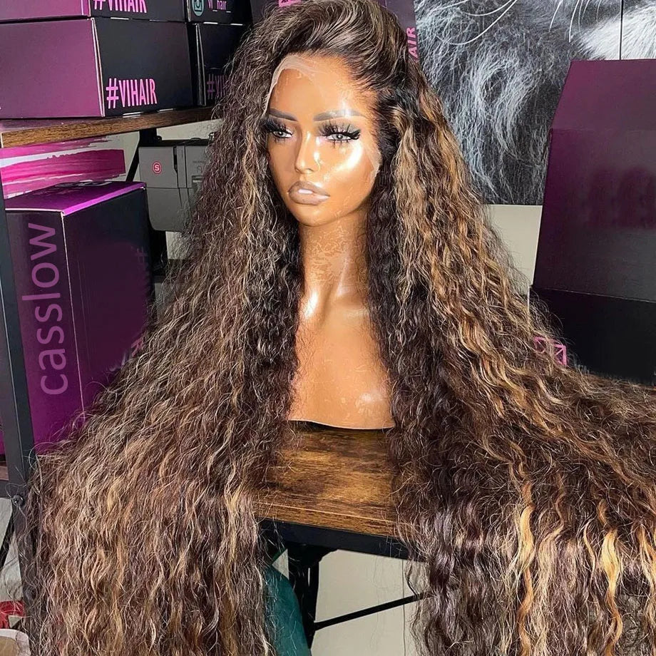 Highlight Wig Human Hair Ombre HD Lace Wig 
13x6 Human Hair Deep Wave Frontal Wig Brazilian
 13x4 Water Wave Curly Wigs For Women