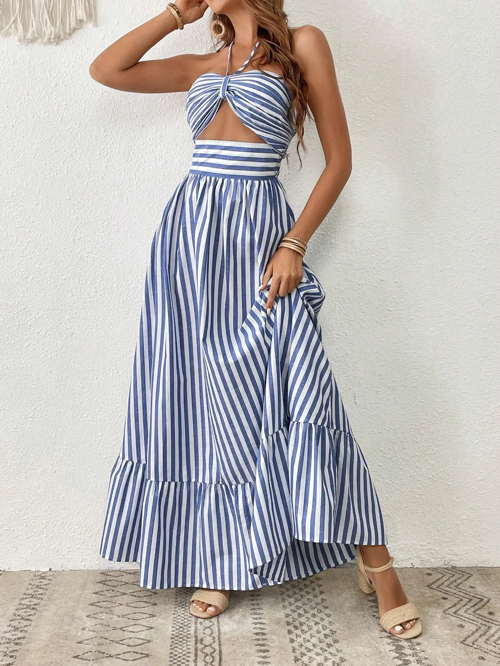 Women Beach Halter Dress