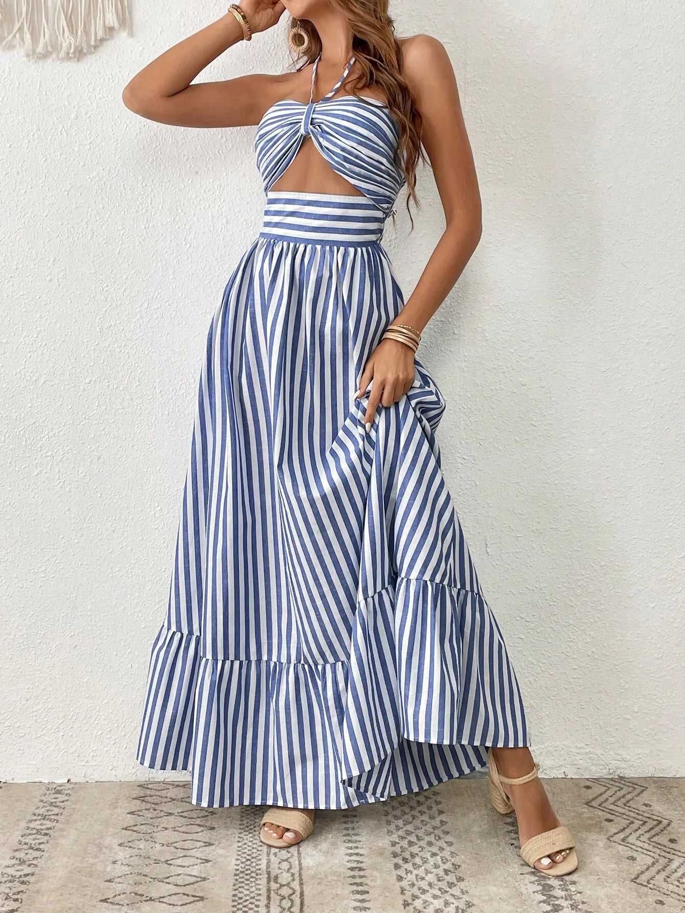Women Beach Halter Dress