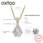 1CT 2CT Moissanite Diamond Pendant Necklace