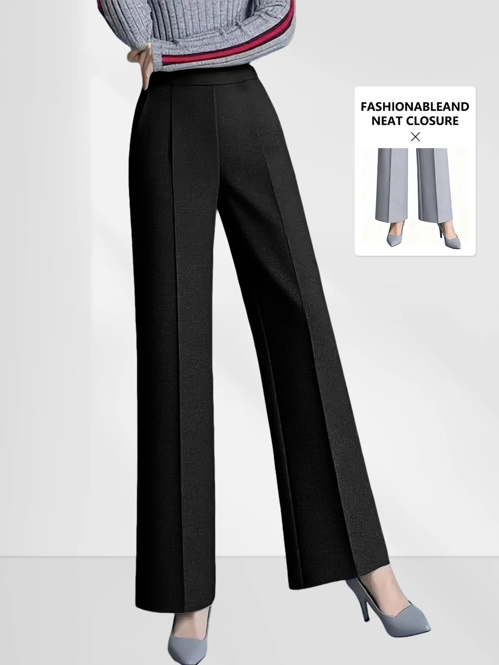 Slimming Casual Pants Elastic Waist Comfortabe Pocket Design