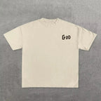 Oversized Tshirt Round Neck Cotton Short Sleeve