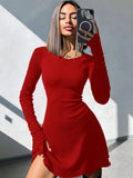 Women's Long Sleeve Mini Bodycon Dress