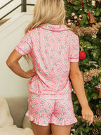 Womens Summer Pajamas  Elastic Waisted Shorts