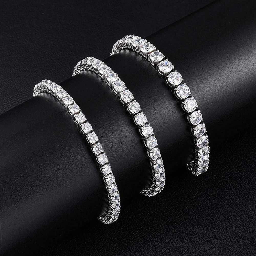 3mm 4mm 5mm 6.5mm Moissanite Diamond Tennis Bracelet