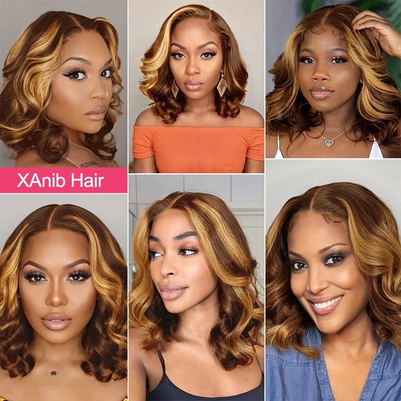 Human Hair Wigs For White Women Bob Lace Front Wig Body Wave Wig For White Women
 Long Curly Hair Front Lace Wig Diy Decorations