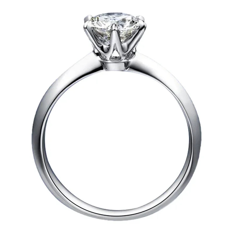 925 Sterling Silver 1-3 Ct Real Moissanite Rings Wholesale