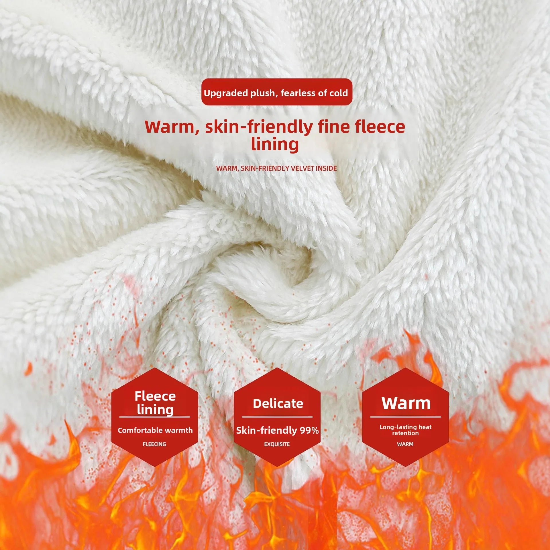 Blue Velvet Fleece Lined Casual Wide Leg Pants Women's