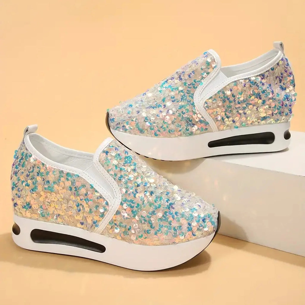 Sneakers Women Sequine Shoes