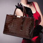 Crocodile Print Women Handbags Purse Tote