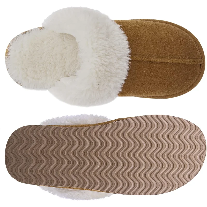 Fuzzy Memory Foam Slippers Indoor and Outdoor