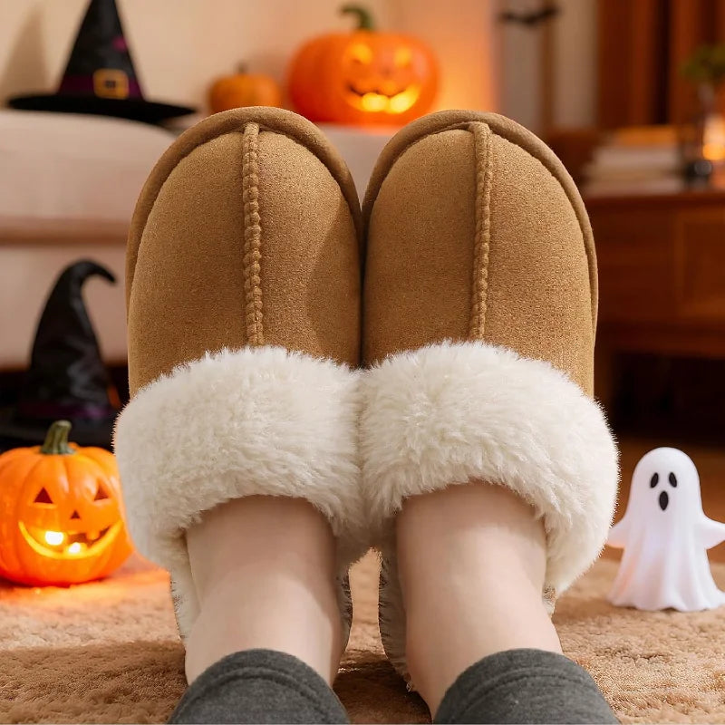Fuzzy Memory Foam Slippers Indoor and Outdoor