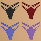 4Pcs Cotton Double Thin Thongs