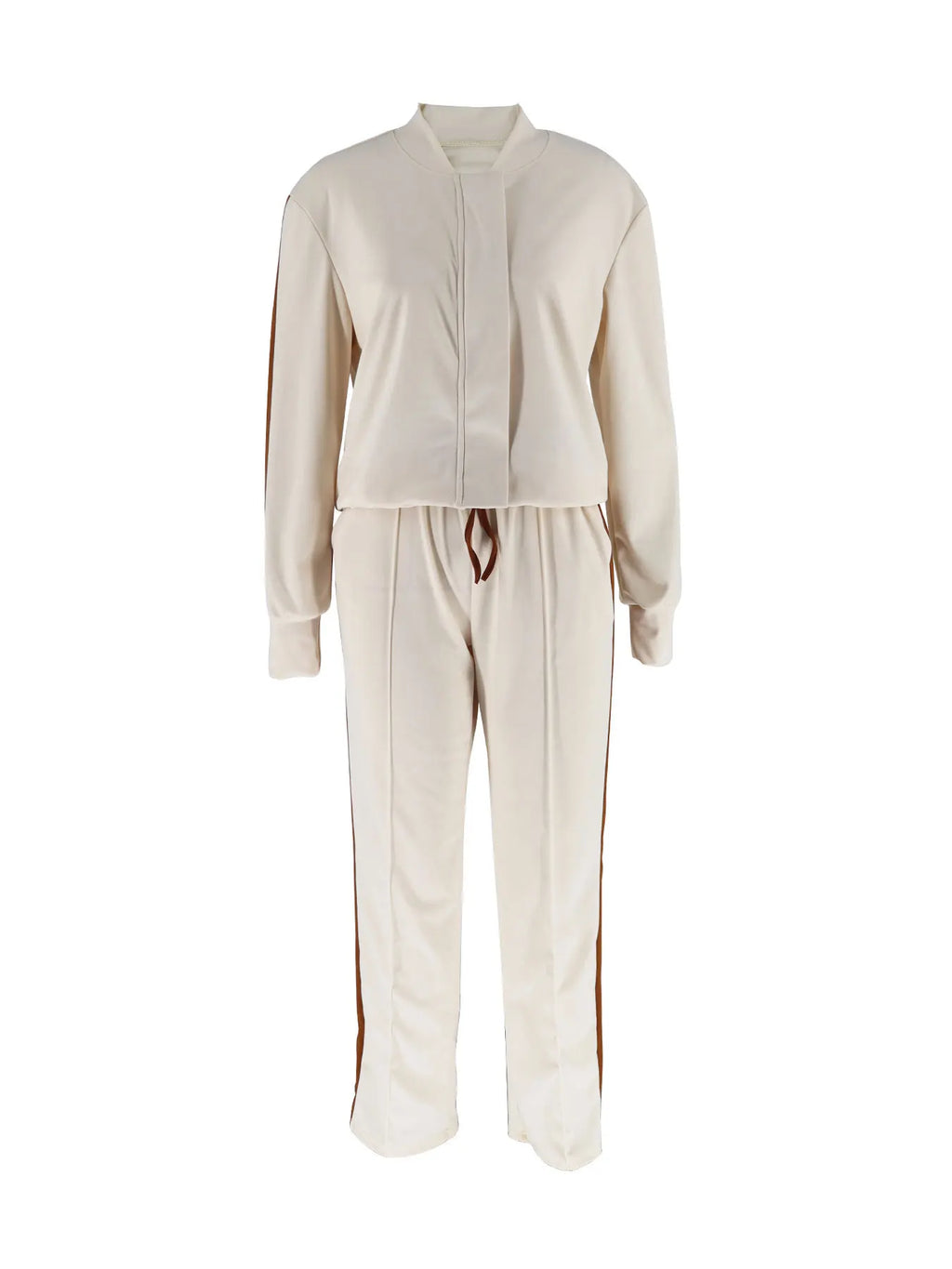 2 Piece Casual - Women's Zip Jacket and Drawstring Pants