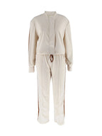 2 Piece Casual - Women's Zip Jacket and Drawstring Pants