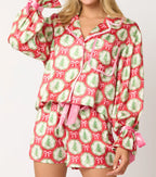 Pajamas Satin Silk Pjs Set Sleepwear