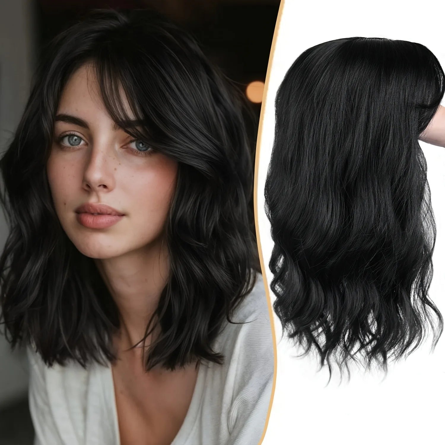 Hair Toppers For Women, 14inch Curly Hair