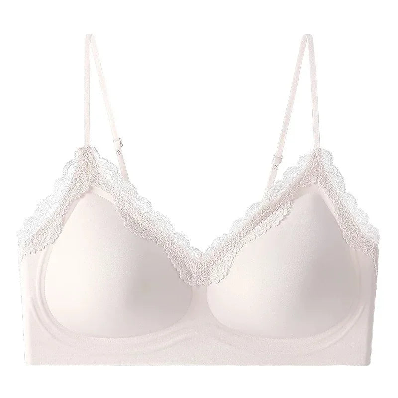 Seamless Lace Thin Small Bust  Bra