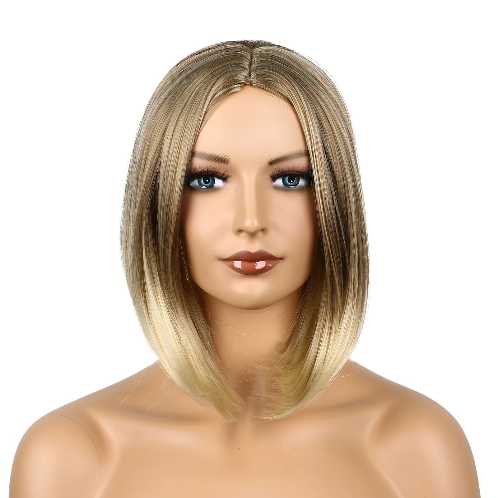 Women's Short Straight Wig Full Headgear Wig 
Soft Breathable Not Hurt Hair Odorless Wig for Woman Girls Daily Use Hair Styling