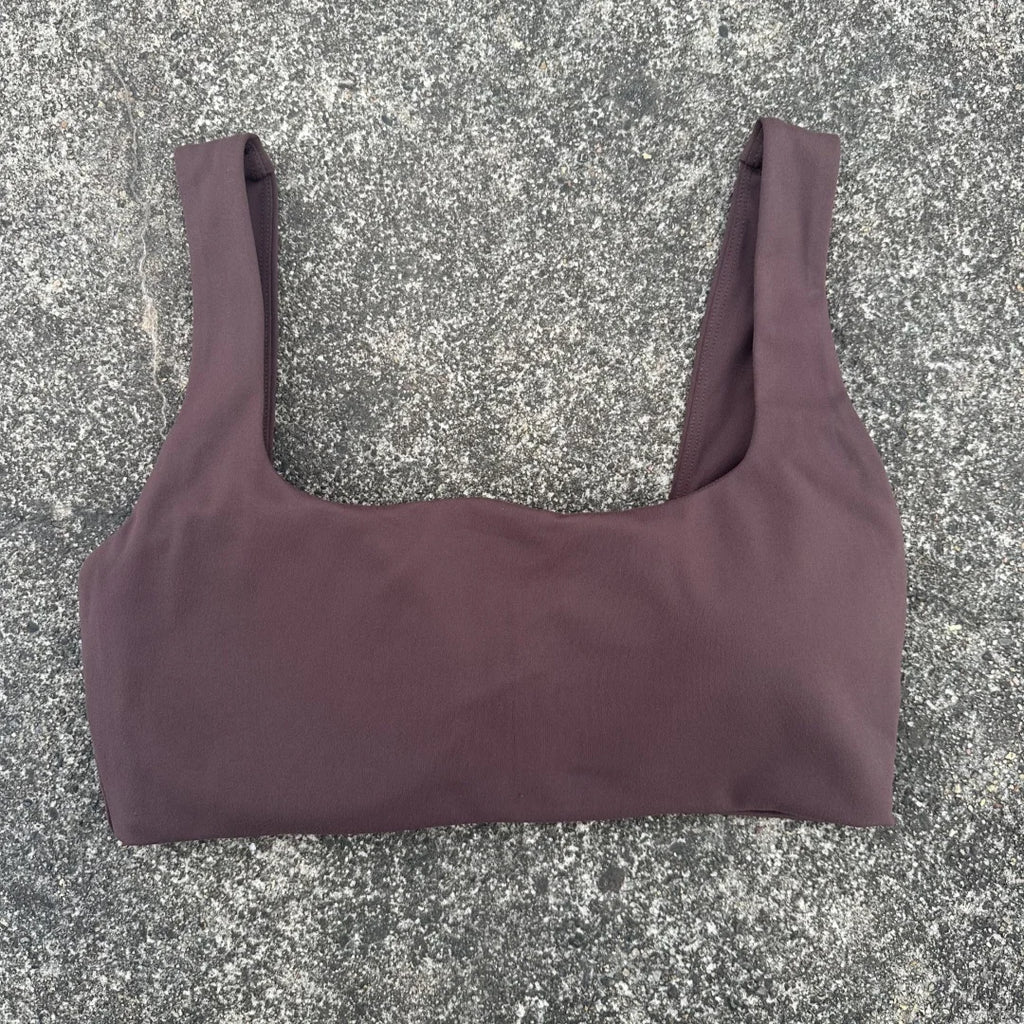Solid Color Hollow back shoulder strap Underwear Women  Fitness sport Bra Top
