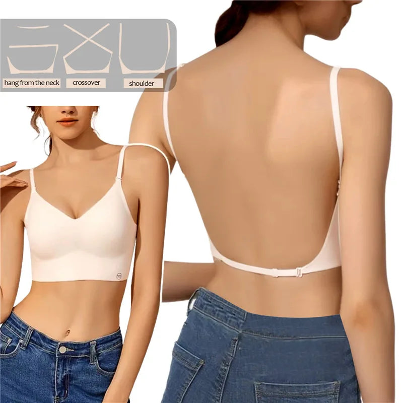 Women Invisible Back Bra Lingerie