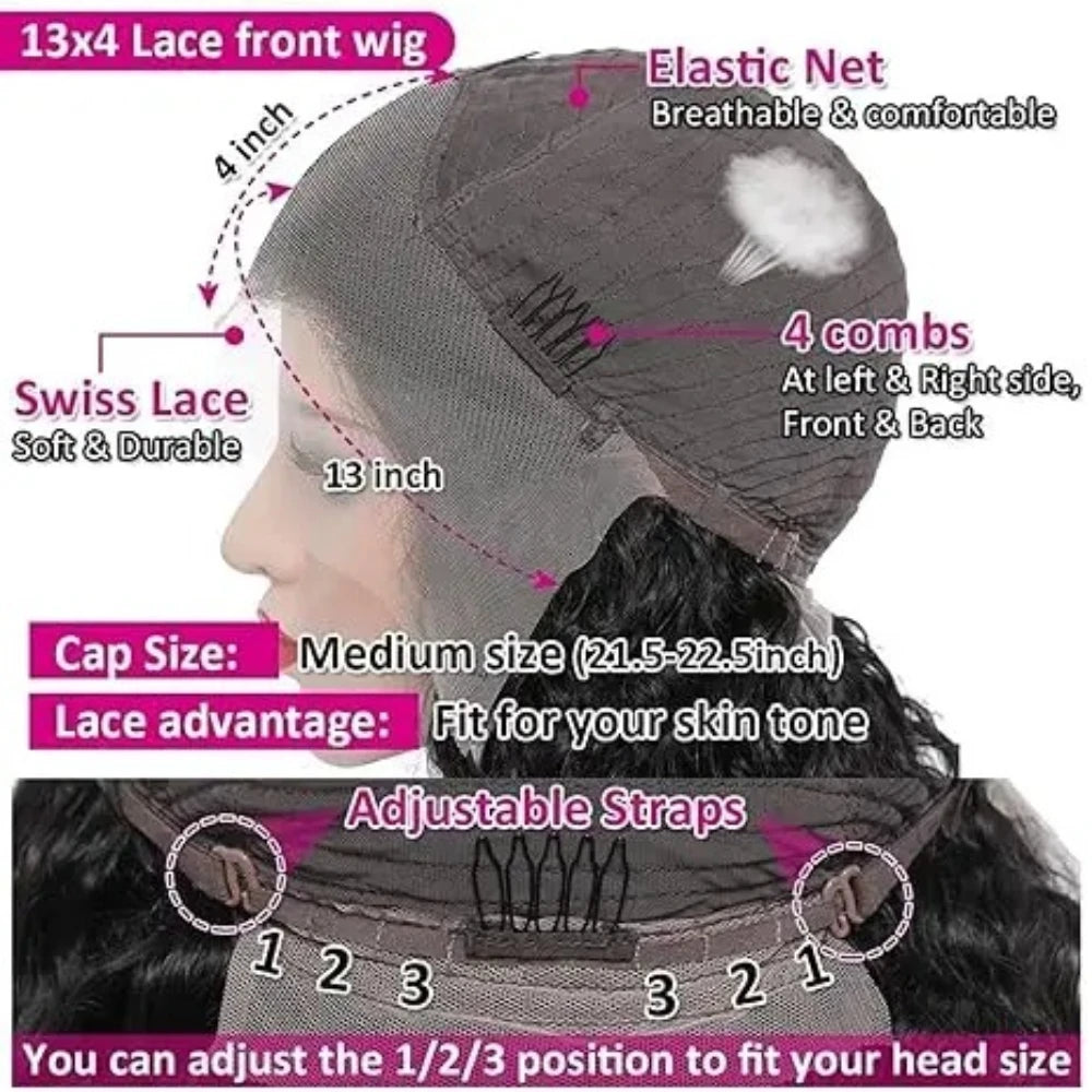 Ombre Brown Roots Ash Blonde Wig 13x4 H
Straight Lace Front Wig Human Hair 200 Density Human Hair Wig