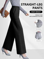 Slimming Casual Pants Elastic Waist Comfortabe Pocket Design