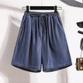Loose Plus Size Shorts Woman  Wide Leg