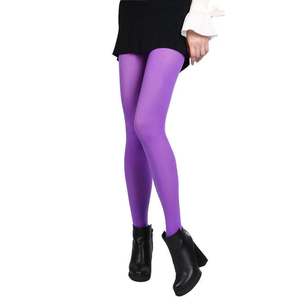 Women Opaque Pantyhose Warm Nylon Footed Stocking