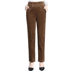 Thick Fleece  Women's Corduroy Warm pants