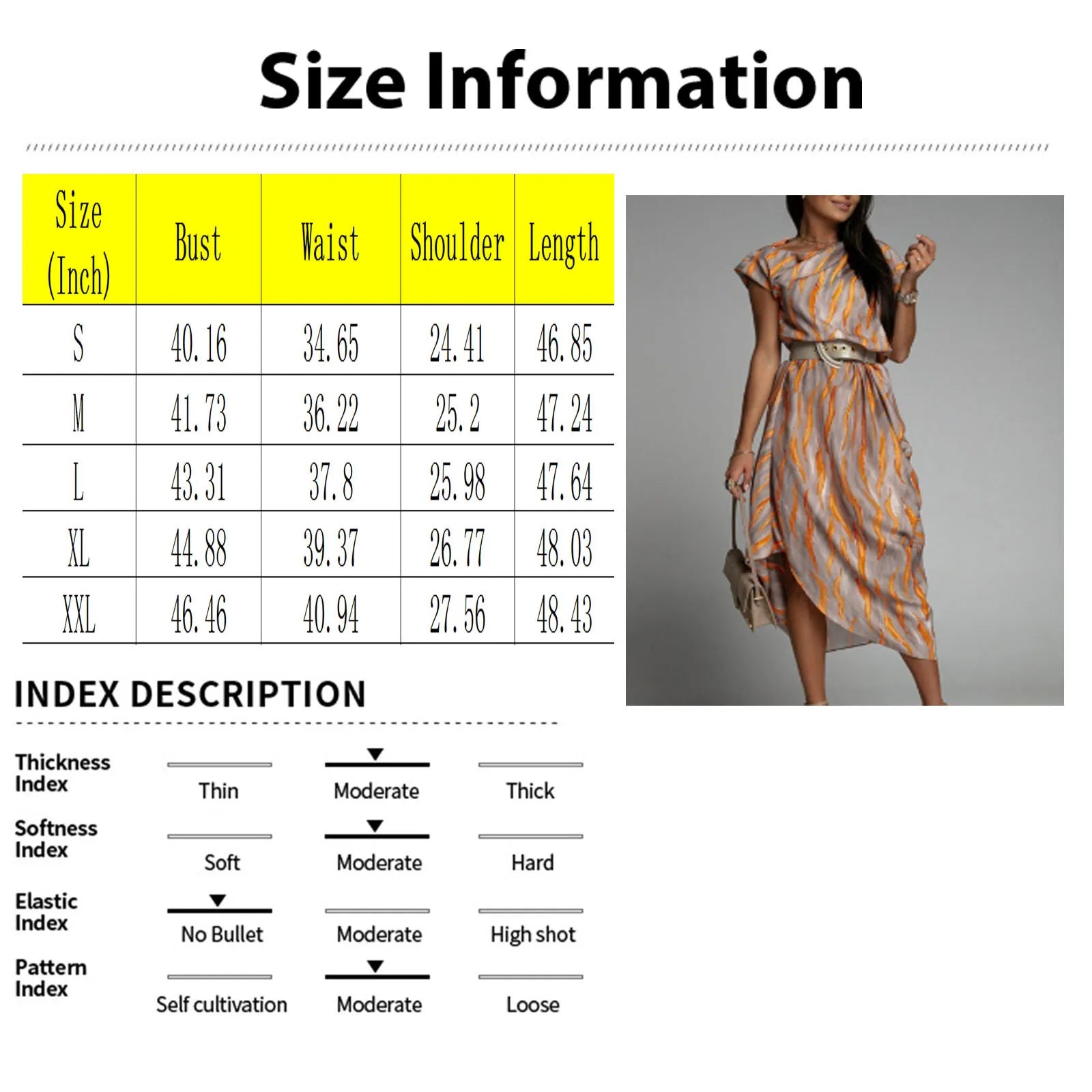 Printed Long  Dress For Women High-waisted A- line