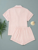 Pink Gingham Women's Pajama