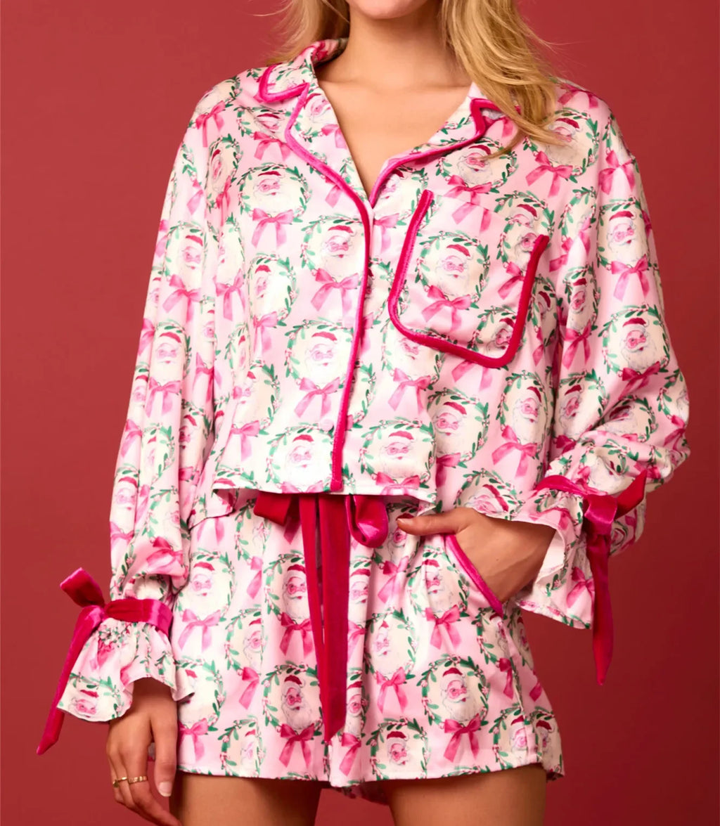 Pajamas Satin Silk Pjs Set Sleepwear