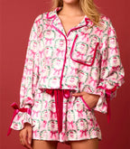 Pajamas Satin Silk Pjs Set Sleepwear