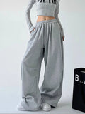 Wide Leg Sweatpants Women  Baggy Oversize High Waist Drawstring