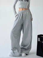 Wide Leg Sweatpants Women  Baggy Oversize High Waist Drawstring